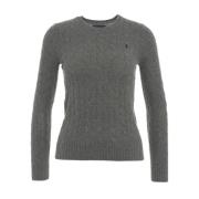 Grijze Gebreide Trui Aw24 Handwas Ralph Lauren , Gray , Dames