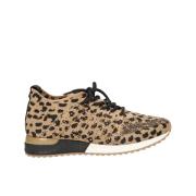 Luipaard Gebreide Sneaker La Strada , Brown , Dames