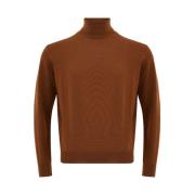 Elegante Bruine Wollen Pullover voor Mannen Ferrante , Brown , Heren