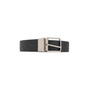 Omkeerbare riem in leer Bottega Veneta , Gray , Heren