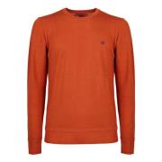 Oranje Wol Crew-Neck Sweater Gallo , Orange , Heren