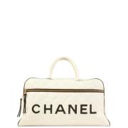 Pre-owned Fabric chanel-bags Chanel Vintage , Beige , Dames