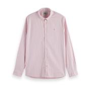 Gestreept Oxford Shirt Seizoens Essentials Scotch & Soda , Pink , Here...