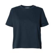 Boxy Tee Essential Selected Femme , Blue , Dames