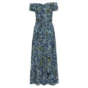 Off-Shoulder Maxi Dress in Stormcloud Shibori Altuzarra , Blue , Dames