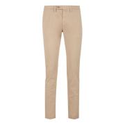 Beige Chino Lange Broek Gallo , Beige , Heren