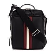 Mythos Leren Crossbody Tas Bally , Black , Heren