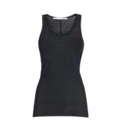 Zwarte Tanktop Basic Vrouw Isabel Benenato , Black , Dames