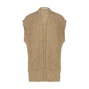 Gilly Lurex Vest Nukus , Brown , Dames