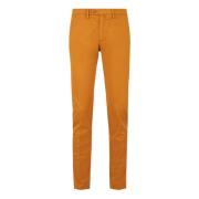 Gele Chino Lange Broek Gallo , Yellow , Heren