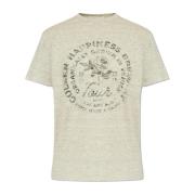 T-shirt met print Golden Goose , Gray , Dames