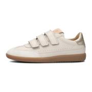 Beige Leren Lage Sneakers Fred De La Bretoniere , Beige , Dames