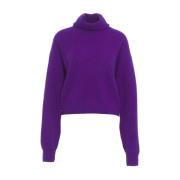 Paarse Gebreide Trui Aw24 Crush , Purple , Dames