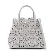 Grijze Laser-Cut Trapeze Tas Alaïa , Gray , Dames