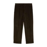 Korte wortelcorduroy broek Ami Paris , Brown , Heren