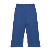 Blauwe Katoenen Shorts Ss22 Kenzo , Blue , Heren