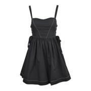 Popeline Jurk Regular Fit Pinko , Black , Dames