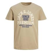 Premium T-shirt Jack & Jones , Beige , Heren