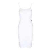 Knielange Jurk Calvin Klein Jeans , White , Dames