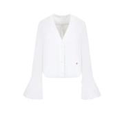 Stijlvolle Blouse voor Vrouwen voor Elke Gelegenheid Palm Angels , Whi...