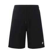 Zwarte Katoenen Shorts Ss22 Marcelo Burlon , Black , Heren