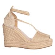 Esparto wedges Corina , Beige , Dames