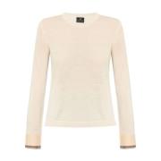 Roomwit Fijngebreide Trui PS By Paul Smith , Pink , Dames