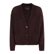 Stijlvolle Cardigan voor Mannen Roberto Collina , Brown , Dames