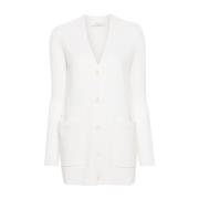 Witte Villar Cardigan Sweaters Max Mara , White , Dames