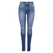 Mid Skinny Jeans Onlblush Only , Blue , Dames