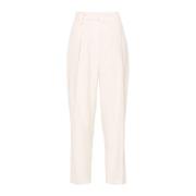 Ribfluwelen Broek Ivory Brunello Cucinelli , Beige , Dames