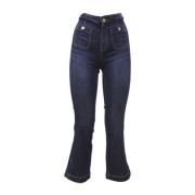 Stijlvolle Cropped Jeans voor Vrouwen Gaudi , Blue , Dames