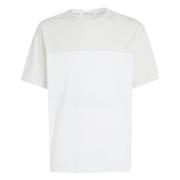 Colorblock T-shirt Calvin Klein , White , Heren