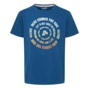 T-shirt Blend , Blue , Heren