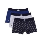 Kleurrijke Boxershorts 3-Pack Lacoste , Gray , Heren