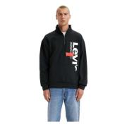 Rlxd Grafische Hoodie Levi's , Black , Heren