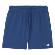 French Terry Short Shorts New Balance , Blue , Heren