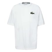 Tee-Shirt T-shirt Lacoste , White , Heren