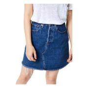 HR Decon Icnic Bfly Skrt Meet Rok Levi's , Blue , Dames