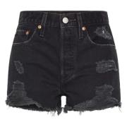 501 Original Shorts Levi's , Black , Dames