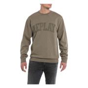 Sweatshirt Hoodie Replay , Brown , Heren