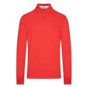 Reguliere lange mouw polo Tommy Hilfiger , Red , Heren