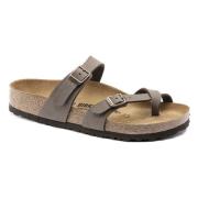 Mayari Birko-Flor Nubuck Sandals Birkenstock , Gray , Dames