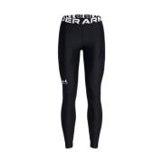 Zwarte Slim Fit Leggings met Bedrukt Logo Under Armour , Black , Heren