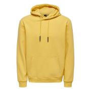 Hoodie Only & Sons , Yellow , Heren