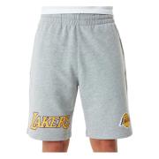 NBA Team Logo Los Angeles Lakers Shorts New Era , Gray , Heren