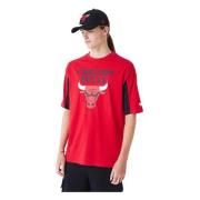 NBA Mesh Panel T-shirt New Era , Red , Heren