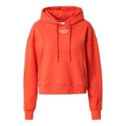 Gestapelde Logo Hoodie Calvin Klein Jeans , Pink , Dames