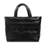 Leren shopper tas Saint Laurent , Black , Heren