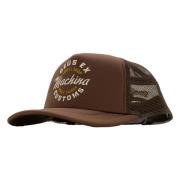 Amped Circle Trucker Cap Deus Ex Machina , Brown , Unisex